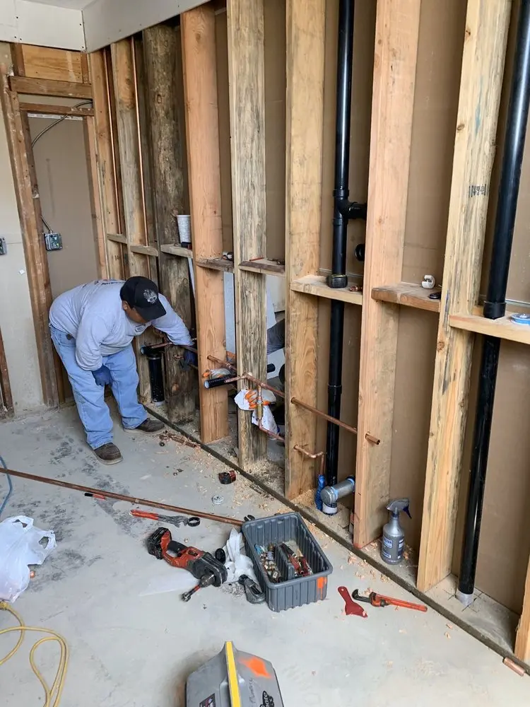 Commercial rough-in plumbing for Water Heater Replacement in Magnolia